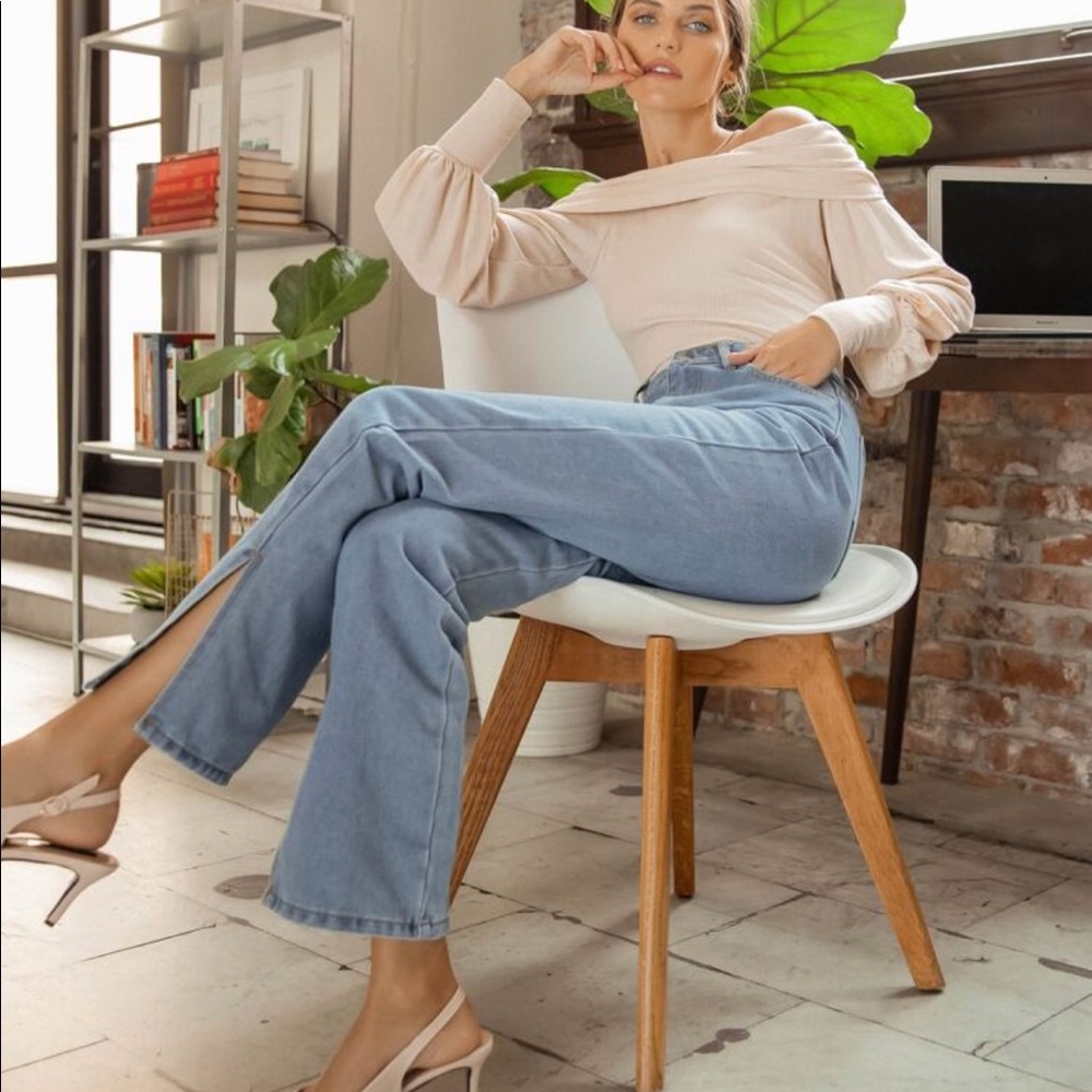 High rise jeans